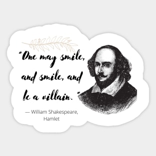 A Villain's Smile Sticker